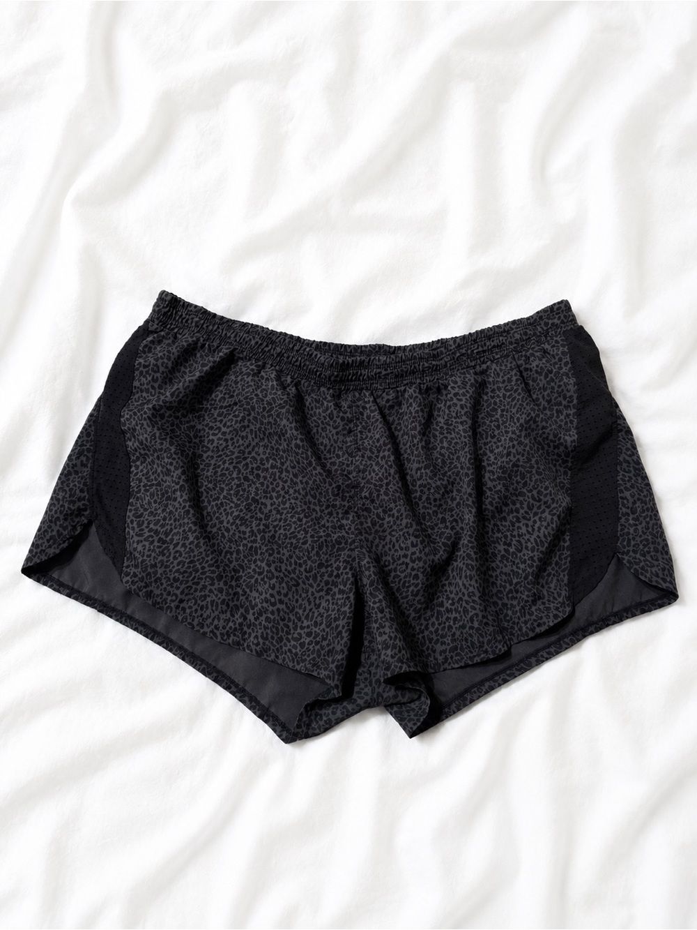Juicy Couture Black Leopard-Print Athletic Shorts - Women